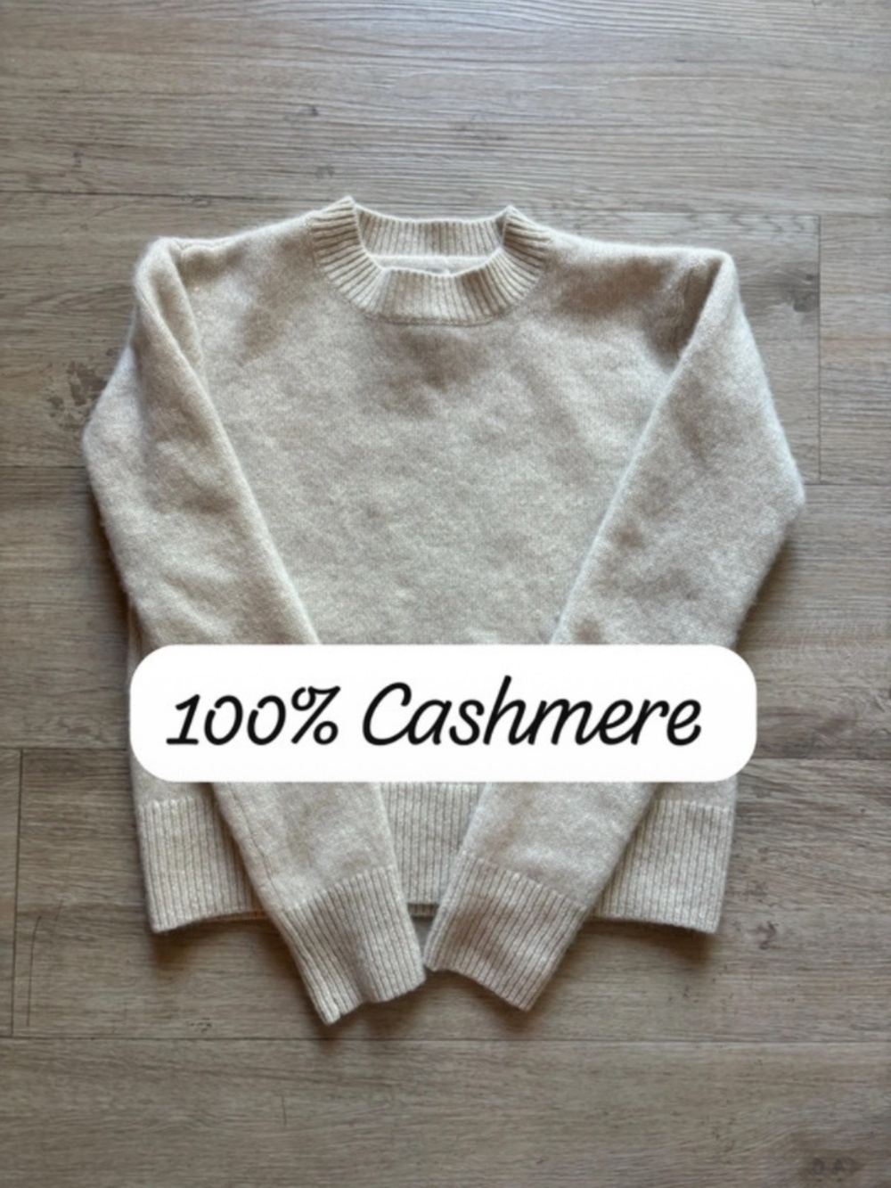 Joie 100% Cashmere Sweater Size XS Beige Rose luxury